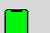 Smartphone similar to iphone xs max with blank white screen for Infographic Global Business Marketing Plan , mockup model similar to iPhonex isolated Background of ai digital investment economy. HD