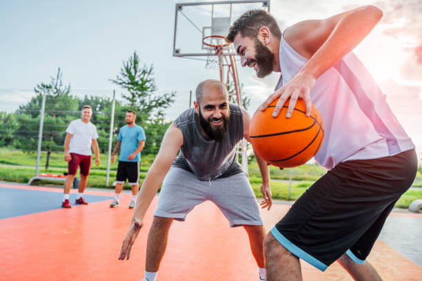 istock Basketball game with friends 1405848568