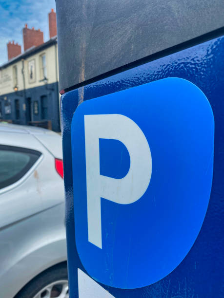 istock Parking meter in a car park 1405848971