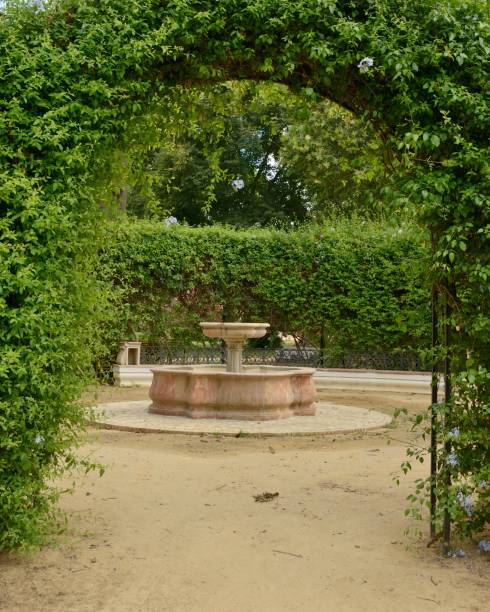 istock Garden fountain 1405856519