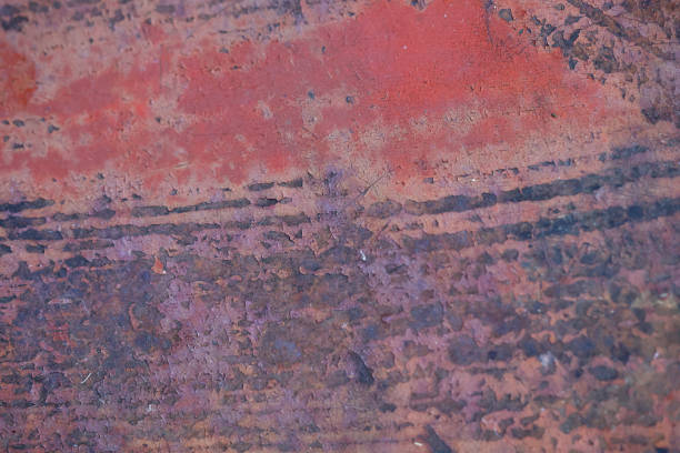 Free Stock Photo of Metal texture, scratched with random red and white ...