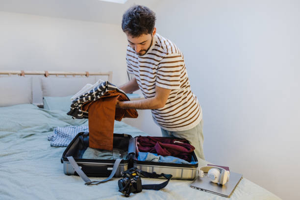istock Packing for vacation. Anticipation before traveling. 1405857983