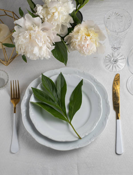 istock Table set for an event party or wedding reception. Banner 1405862394