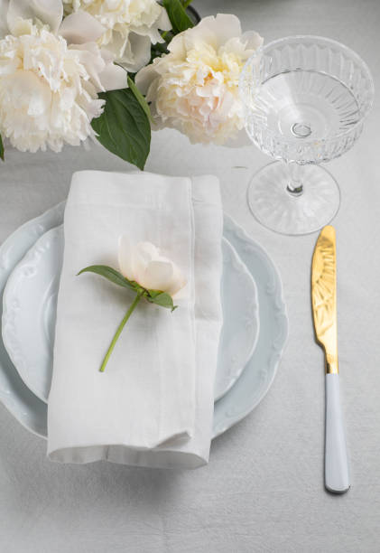istock Table set for an event party or wedding reception. Banner 1405862524