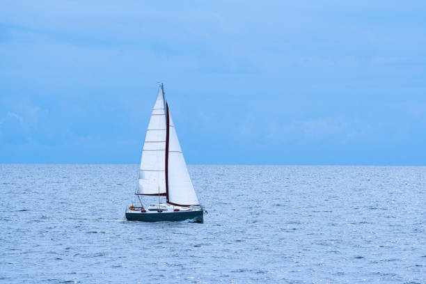 istock Sailing boat on the sea with blue sky 1405862678