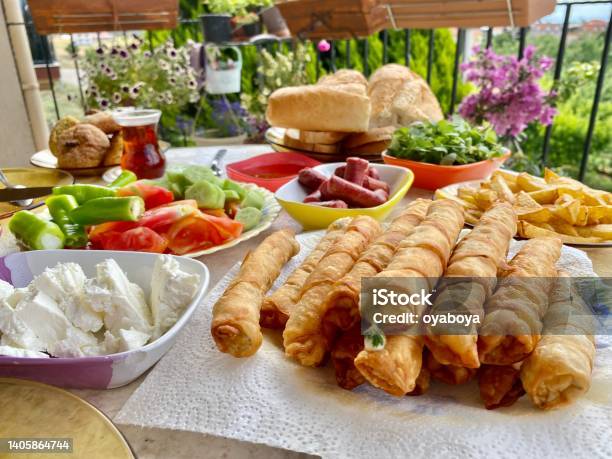 Turkish Breakfast Stock Photo - Download Image Now - Greek Food, Appetizer, Asia