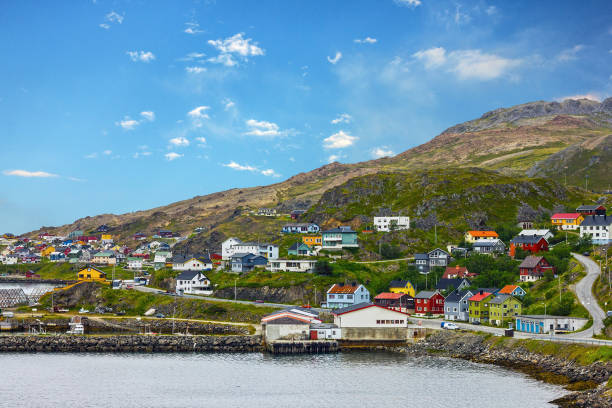 istock Honningsvag is Norwegian town beyond the Arctic Circle. 1405865149