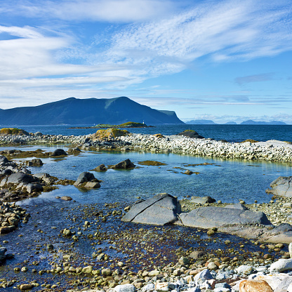 Norwegian fjords - seascape, Norway.