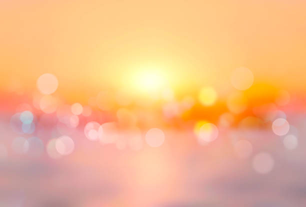 istock Sunset blurred background. Down texture.Orange violet bokeh.Abstract natural illustration. 1405883056