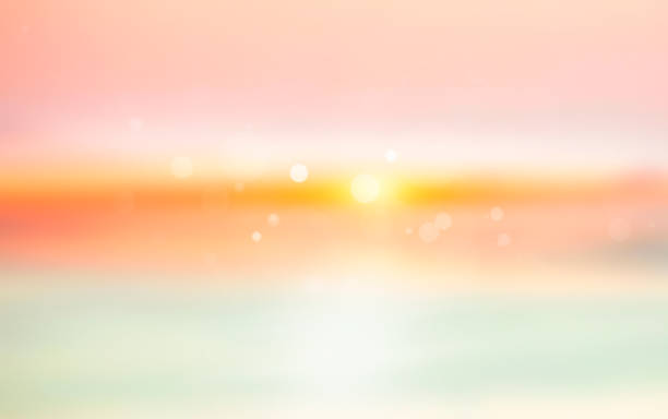 istock Summer background. Sunset illustration. Seashore blurred texture.Vocations bokeh. 1405883067