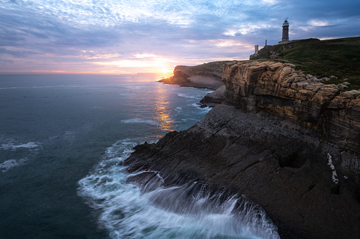 Cabo Mayor al amanecer, Santander, España photo