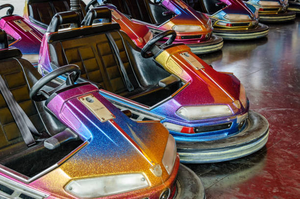 Autoscooter bumper cars at the Beer Fest in Munich, Germany