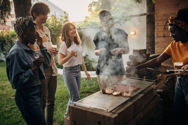 istock Friends having a barbecue 1405895817
