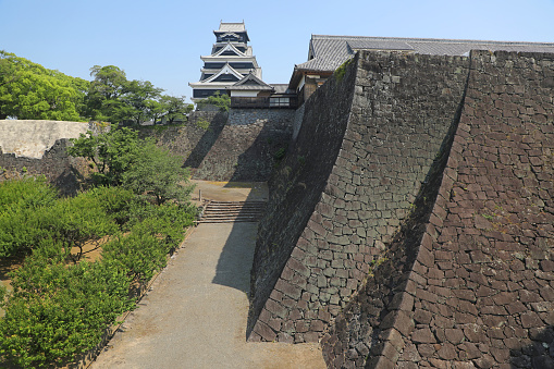 Kumamoto Castle is a Japanese castle located in Kumamoto City and was built in 1607 by Kiyomasa Kato.\nIt is one of the three most famous castles in Japan.