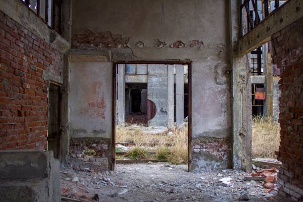 istock Room abandoned factory 1405918270