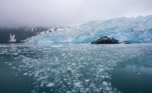 Aialik Glacier in Kenai Fjords National Park Alaska