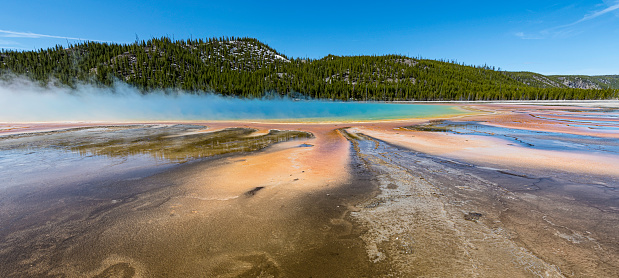 Grand Prismatic Spring Sunrise, Yellowstone National Park, WY