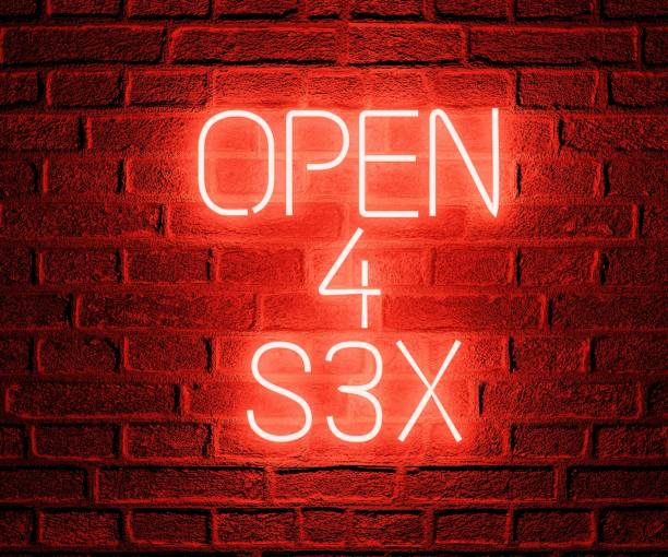 istock red letter neon wall open for sex 1405926705