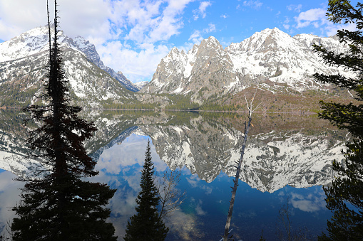 Mt. Shuksan reflected in Picture lake at North Cascades National Park, Washington, USA