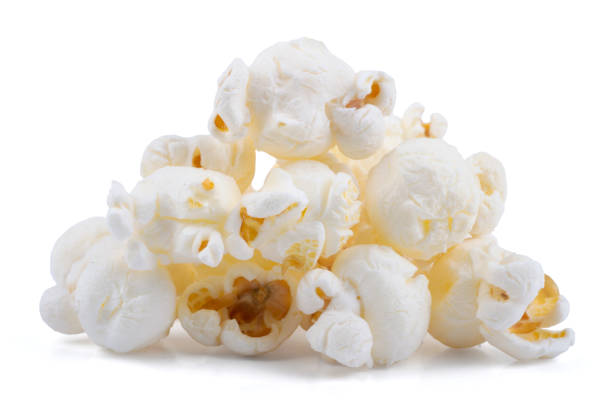 istock Heap of delicious popcorn, isolated on white background 1405932747