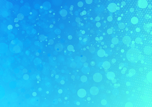 Modern colorful abstract blue dots and circles vector background