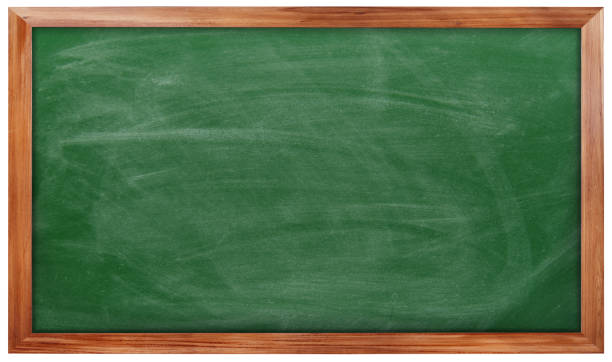 istock Green chalkboard on white background 1405946958