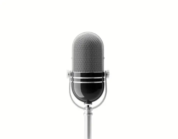 Photo of Microphone On White Background