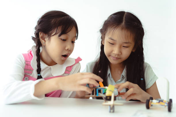istock Students Making Robot Car in Technology Class Bangkok, Thailand 1405952514