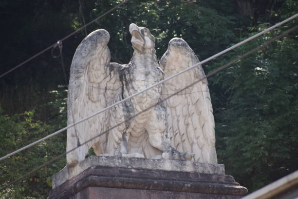 istock stone eagle on Kaiser-Wilhelm-Tunnel, 19th century design 1405953249