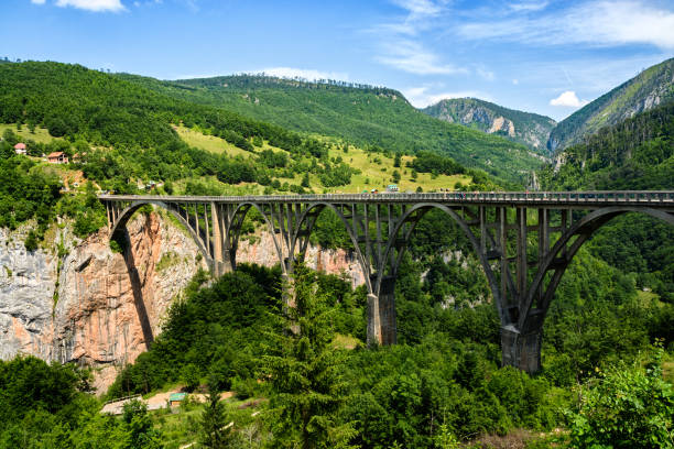 istock Djurdjevic's Bridge - a concrete arch bridge across the Tara River 1405964576
