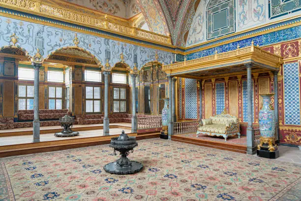 The HAREM of the SULTANS in the TOPKAPI PALACE. ISTANBUL, TURKEY. Harem is important part of the Topkapi Palace