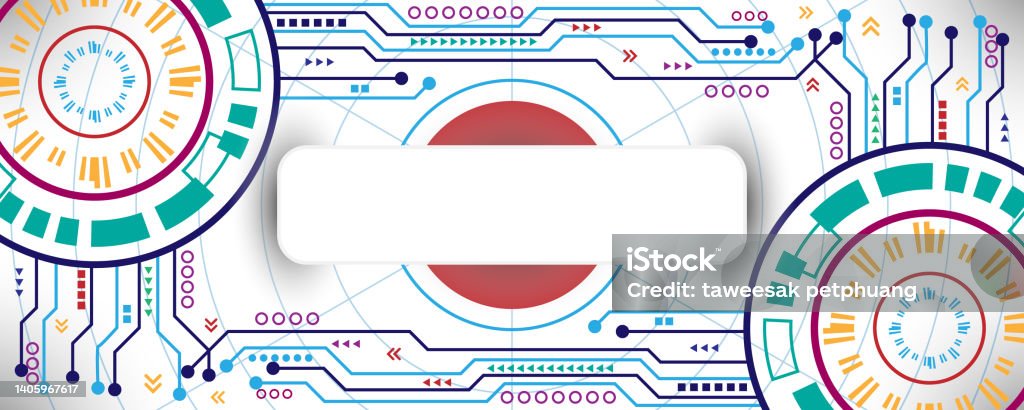 Geometric Abstract Tech Background Geometric Abstract Technology Background With Various Technological ...
