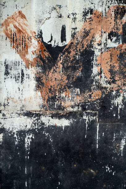 istock Black dirty stained grunge texture background 1405969798