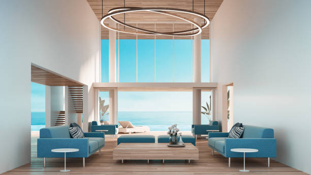 istock beach interior sea view hotel and resort  - 3D rendering 1405975175