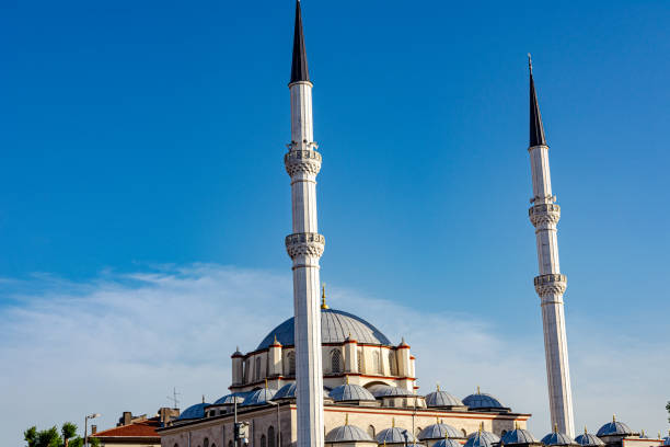 istock Airplane flying over Mosque Istanbul, Turkey. 1405977506