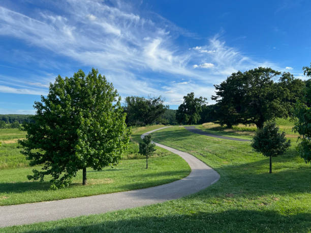 istock Paved trail at Valley Forge National Historic Park 1405982081