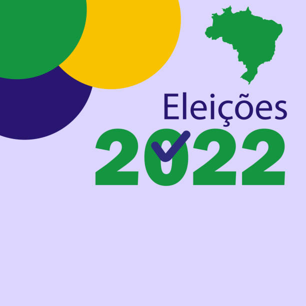 ilustrações, clipart, desenhos animados e ícones de eleições de 2022 no brasil para presidente - urna eletrônica