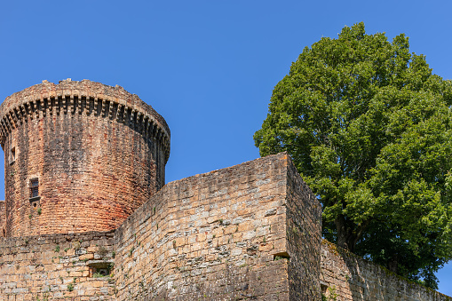 Ciciliano, Lazio Italy - May 29, 2022 Medieval castle in Rome Province