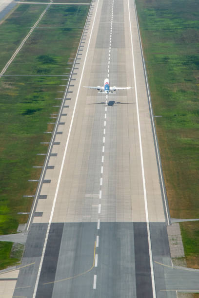 istock aircraft at take off at the runway 1405996422