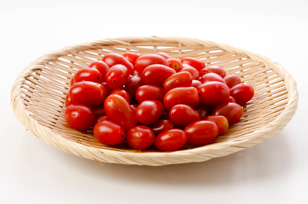 Fresh vegetables and fruits on white background