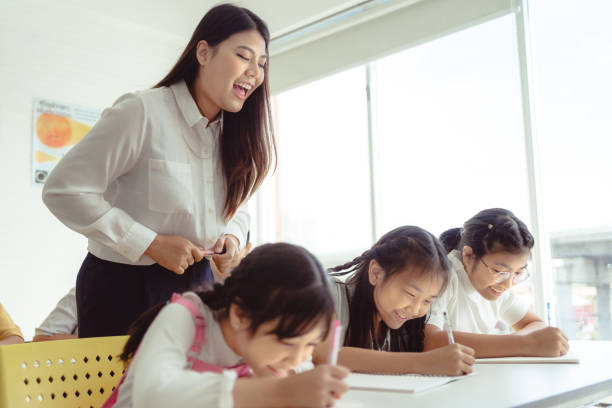 istock Teacher Looking at Students in Classroom Learning Bangkok, Thailand 1405999074