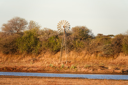 Water Pump near Otjiwarongo at Otjozondjupa Region, Namibia
