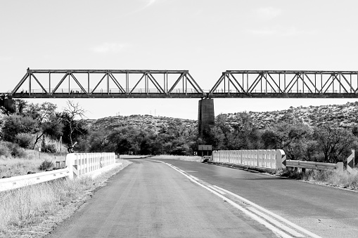 Railway Bridge over Klein Windhoek River in Khomas Region, Namibia