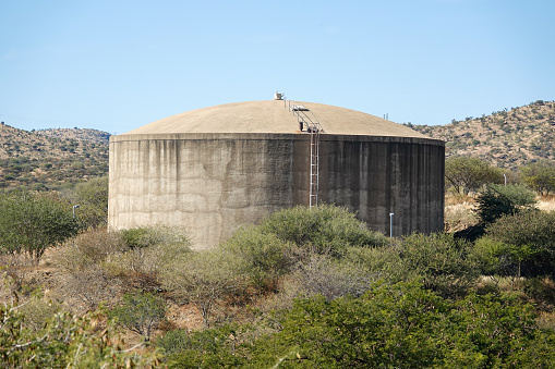 Water Storage Tank in Windhoek at Khomas Region, Namibia