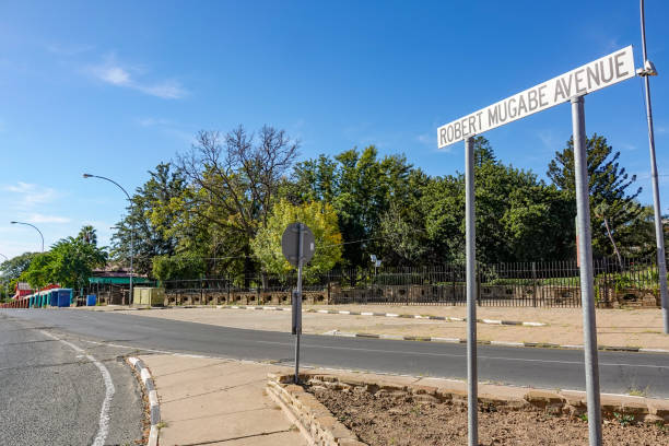 istock Robert Mugabe Avenue in Windhoek at Khomas Region, Namibia 1406003222