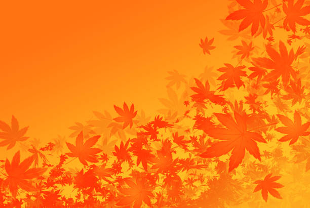 istock Background of autumn leaves dancing in the wind. 1406004786