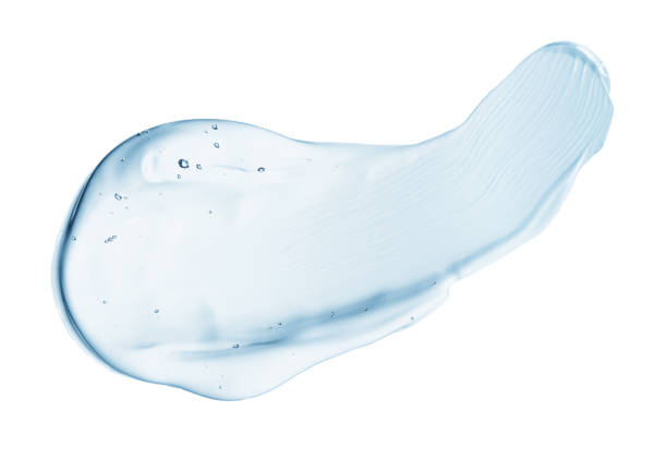 istock Gel cream moisturizer serum smudge with bubbles isolated 1406009066