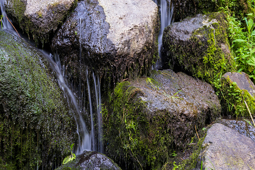 Detail of a small waterfall