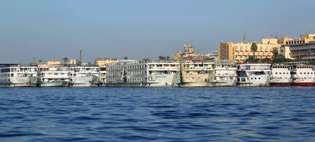 istock passenger ships standing in port on Nile 1406017152