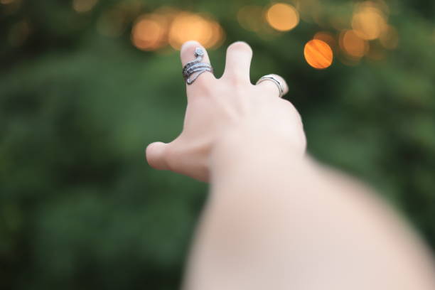 A man's hand seeks freedom